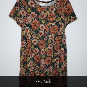 LuLaRoe Carly Dress XXS Floral NWT